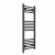Straight Heated Towel Rail 1000x400mm Anthracite with manual heating element Masaccio By Dolce
