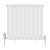 White Double Flat Panel Designer Radiator 600x612mm Aurora by Dolce
