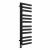 Round Designer Towel Radiator 1200mm x 450mm Black with Touch Screen Thermostatic Heating element Tiziano By Dolce