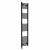 Curved Heated Towel Rail 1800x400mm Black with WIFI Button Screen Thermostatic Heating element Nebbia By Dolce