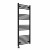 Curved Heated Towel Rail 1400x600mm Black with Touch Screen Thermostatic Heating element Nebbia By Dolce