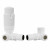 White Corner Thermostatic Radiator Valve Set Serafino by Venice