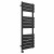 Flat Panel Heated Towel Rail 1200x450mm 12 Ladder Black with Touch Screen Thermostatic Heating element Solare By Dolce