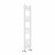 White Straight Heated Towel Rail 1400x300 mm Calda by Dolce