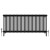 Black Quadruple Cast Iron Designer Radiator 600x1460mm Vitale by Dolce