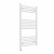 Curved Heated Towel Rail 1000x600mm White with Button Screen Thermostatic Heating element Nebbia By Dolce