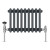 Anthracite Triple Cast Iron Designer Radiator 300x427mm Vitale by Dolce