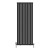 Black Double Flat Panel Designer Radiator 1800x680mm - Aurora by Dolce