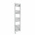 Curved Heated Towel Rail 1400x400mm Chrome with Touch Screen Thermostatic Heating element Nebbia By Dolce