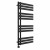 D shape Designer Towel Radiator 1200mm x 600mm Black with Touch Screen Thermostatic Heating element Tiziano By Dolce