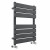 Anthracite Flat Panel Heated Towel Rail 650x500 mm Brunelleschi by Dolce