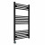 Straight Heated Towel Rail 1000x600mm Black with Button Screen Thermostatic Heating element Masaccio By Dolce