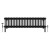 Black Quadruple Cast Iron Designer Radiator 300x1190mm Vitale by Dolce