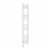 Straight Heated Towel Rail 1400x300mm White with Touch Screen Thermostatic Heating element Masaccio By Dolce