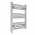 Straight Heated Towel Rail 600x500mm Chrome with manual heating element Masaccio By Dolce