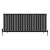 Black Double Oval Panel Designer Radiator 600x1416mm - Altea by Dolce