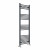 Anthracite Straight Heated Towel Rail 1400x500 mm Calda by Dolce