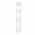 Curved Heated Towel Rail 1800x400mm White with manual heating element Nebbia By Dolce