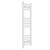 Curved Heated Towel Rail 1000x300mm White with manual heating element Nebbia By Dolce
