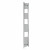 Curved Heated Towel Rail 1800x300mm Chrome with manual heating element Nebbia By Dolce