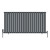 Anthracite Double Oval Panel Designer Radiator 600x1180mm - Altea by Dolce