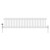 White Double Cast Iron Designer Radiator 300x1190mm - Vitale by Dolce