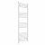 Straight Heated Towel Rail 1400x500mm White with manual heating element Masaccio By Dolce