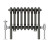 Raw Metal 3 Column Cast Iron Style Traditional Horizontal Radiator Choice of Sizes Vitale by Dolce