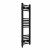 Straight Heated Towel Rail 1000x300mm Black with manual heating element Masaccio By Dolce