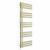 D shape Designer Towel Radiator 1600mm x 600mm Brushed Brass with manual heating element Tiziano By Dolce