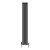 Black Single Oval Panel Designer Radiator 1800x236mm - Altea by Dolce