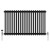 Black Triple Cast Iron Designer Radiator 600x1012mm Vitale by Dolce