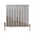Chrome Single Flat Panel Designer Radiator 600x612mm - Aurora by Dolce