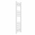 Curved Heated Towel Rail 1200x300mm White with manual heating element Nebbia By Dolce