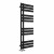Black D Shape Designer Towel Radiator 1200x450 mm Futura by Dolce