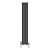 Black Oval Column Vertical Designer Radiator Choice of Sizes Altea by Dolce