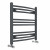 Anthracite Curved Heated Towel Rail 600x600 mm Benessere by Dolce